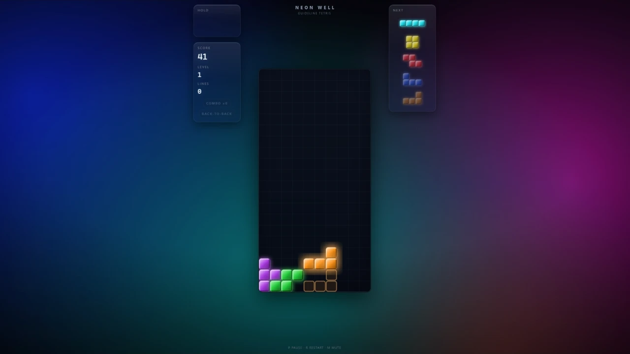 Neon Well screenshot 1